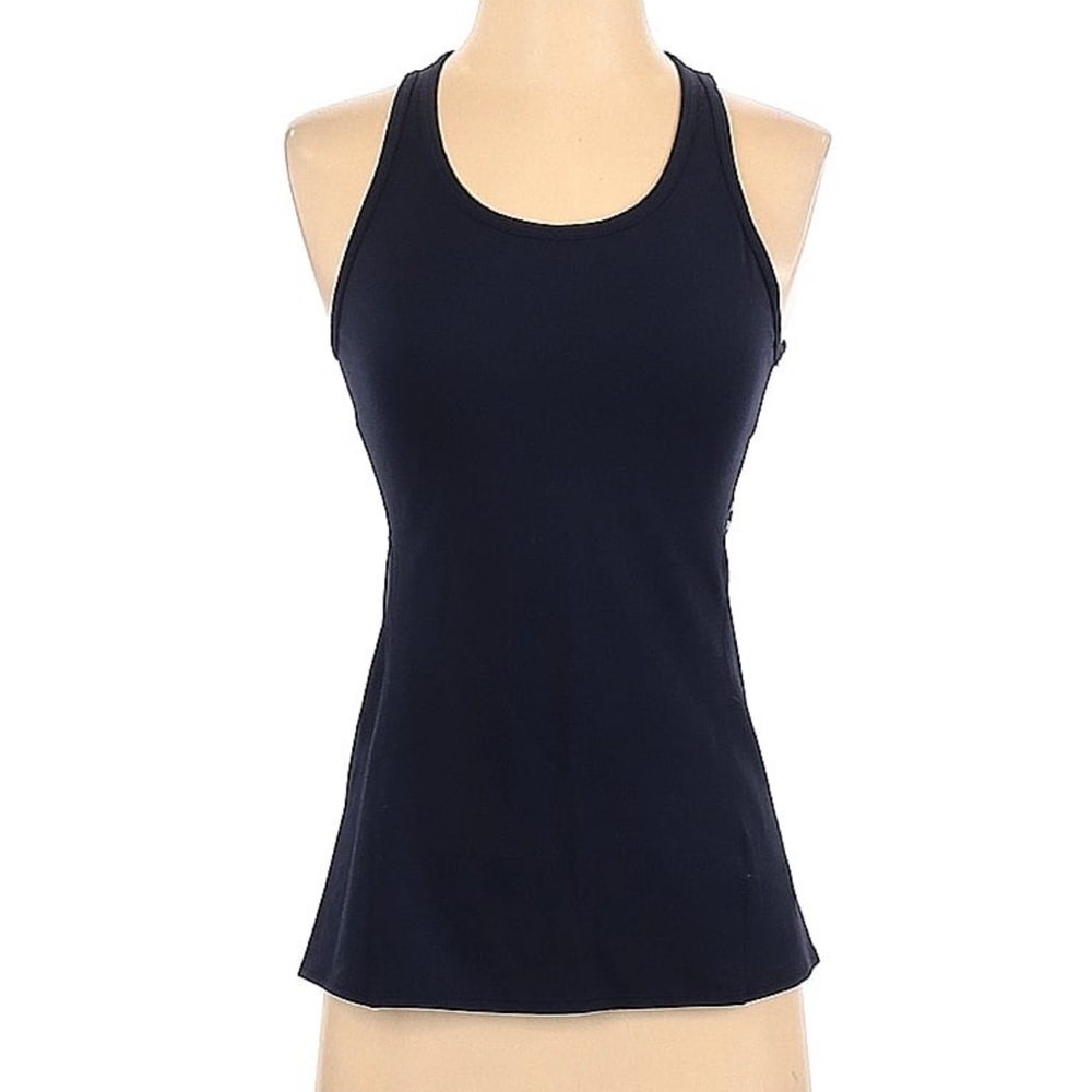 Athleta tank top with animal print back, detail, size extra small